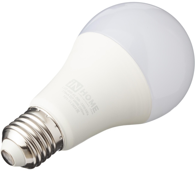 Лампа светодиодная LED-A65-VC 25Вт 230В Е27 4000К 2380Лм IN HOME