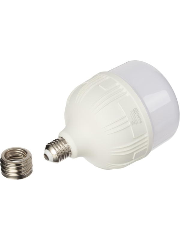 Лампа светодиодная LED-HP-PRO 50Вт 230В Е27 с адаптером E40 4000К IN HOME