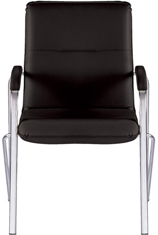 Конференц-кресло UA_EChair SAMBA Chrome к/з черный/к/з (V-4)