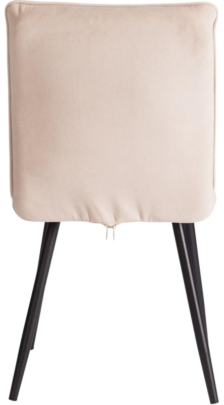 Стул Комус Мебель Flip велюр , 41х55х88, бежевый/черный