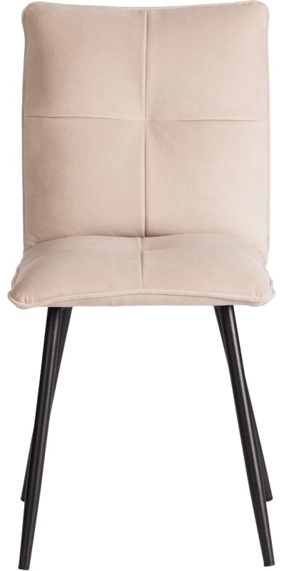 Стул Комус Мебель Flip велюр , 41х55х88, бежевый/черный