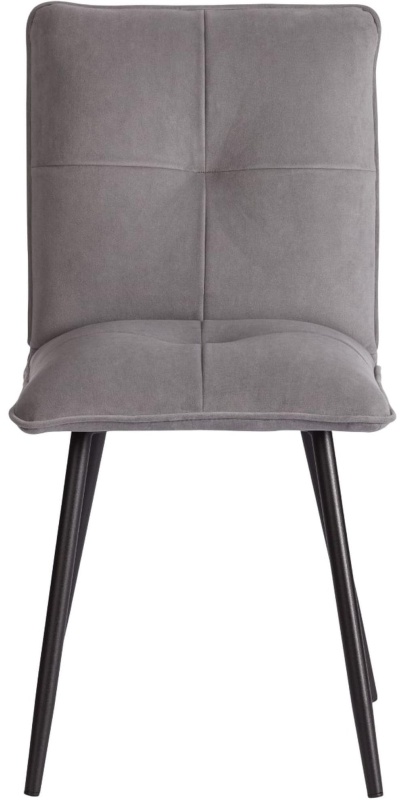Стул Комус Мебель Flip велюр , 41х55х88, серый/черный