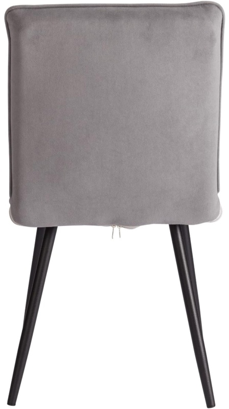 Стул Комус Мебель Flip велюр , 41х55х88, серый/черный