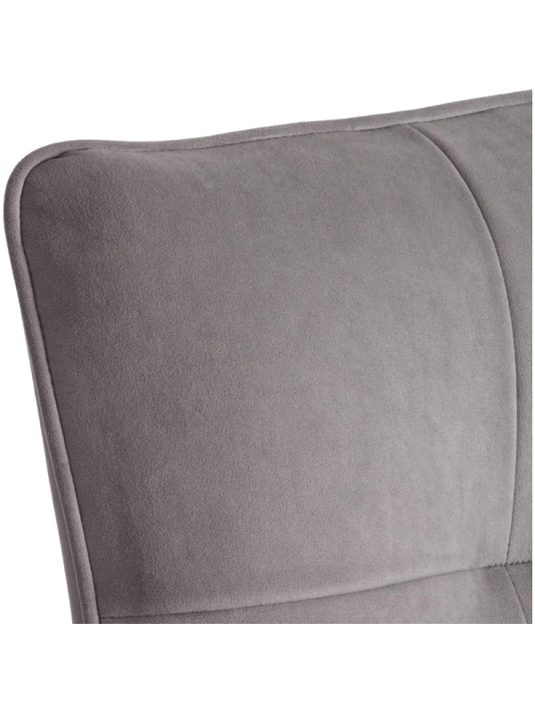 Стул Комус Мебель Flip велюр , 41х55х88, серый/черный