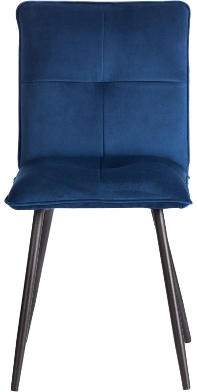 Стул Комус Мебель Flip велюр, 41х55х88, Blue (синий)
