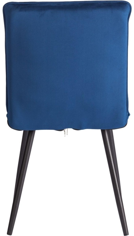 Стул Комус Мебель Flip велюр, 41х55х88, Blue (синий)