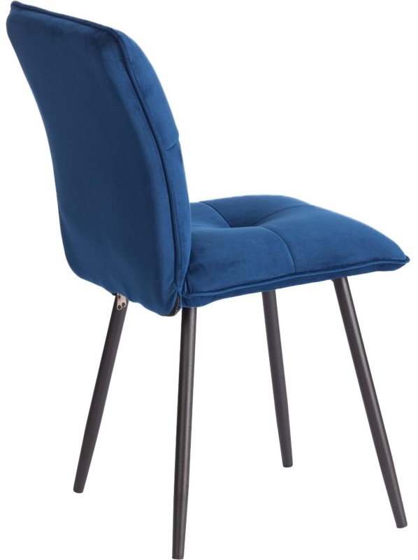 Стул Комус Мебель Flip велюр, 41х55х88, Blue (синий)