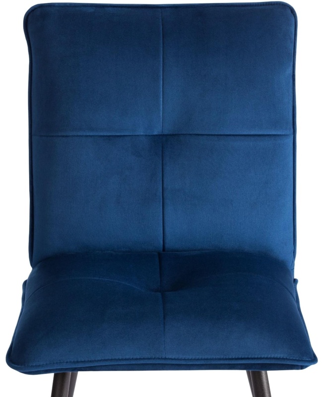 Стул Комус Мебель Flip велюр, 41х55х88, Blue (синий)