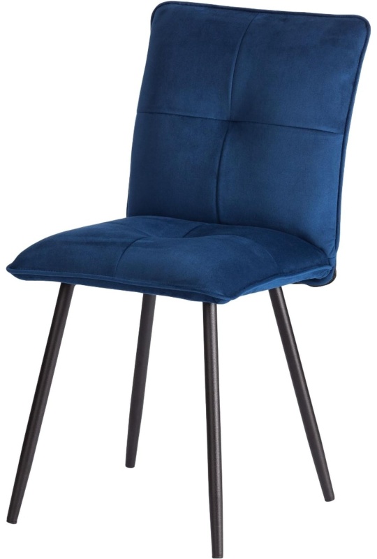 Стул Комус Мебель Flip велюр, 41х55х88, Blue (синий)