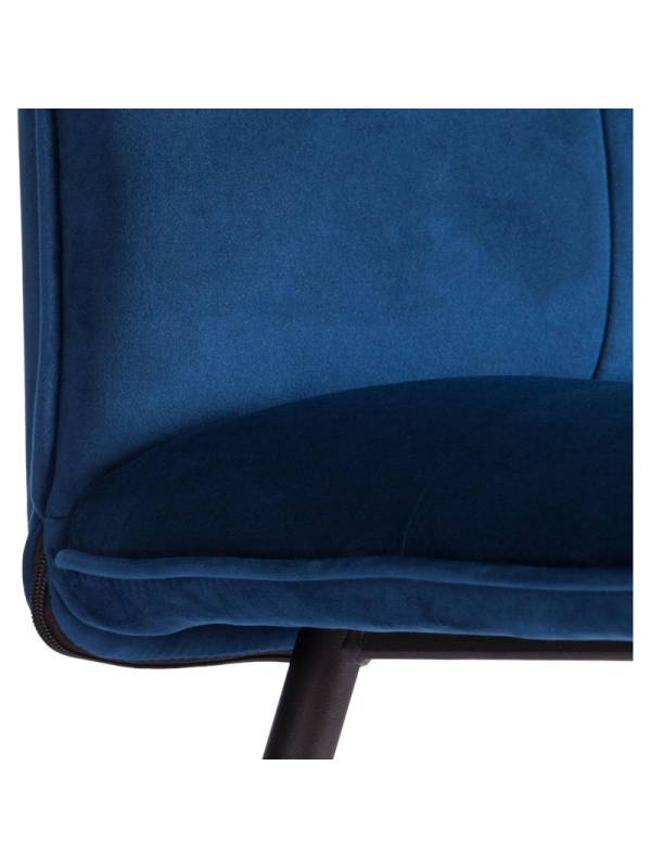 Стул Комус Мебель Flip велюр, 41х55х88, Blue (синий)