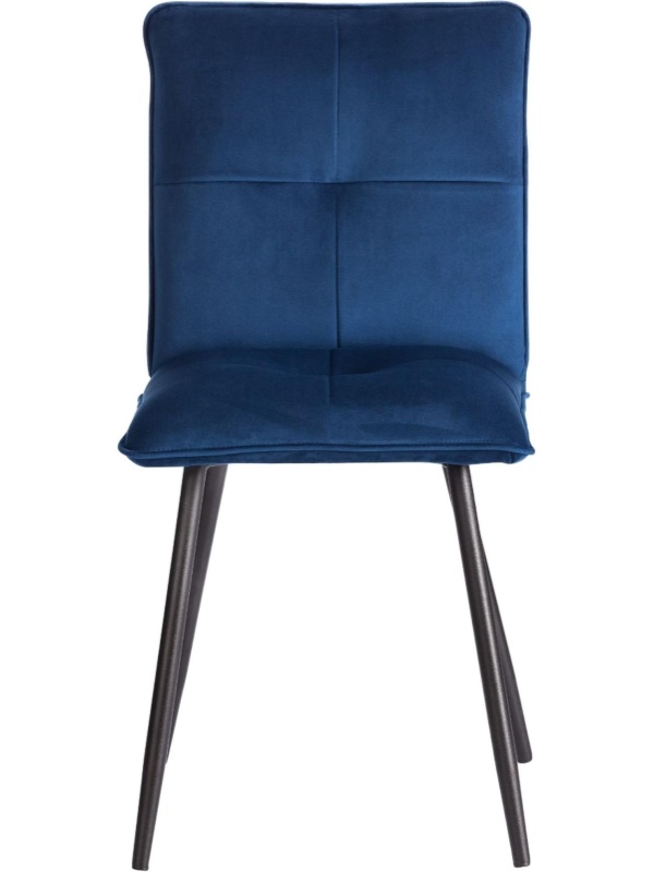Стул Комус Мебель Flip велюр, 41х55х88, Blue (синий)