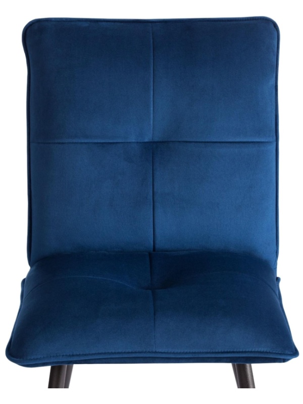 Стул Комус Мебель Flip велюр, 41х55х88, Blue (синий)