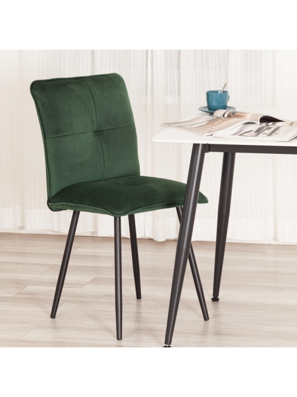 Стул Комус Мебель Flip велюр, 41х55х88, Deep Forest (изумруд)