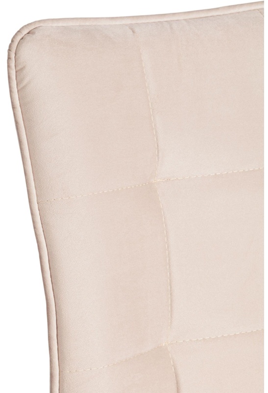 Стул Комус Мебель Flame велюр , 41х55х89, бежевый/черный