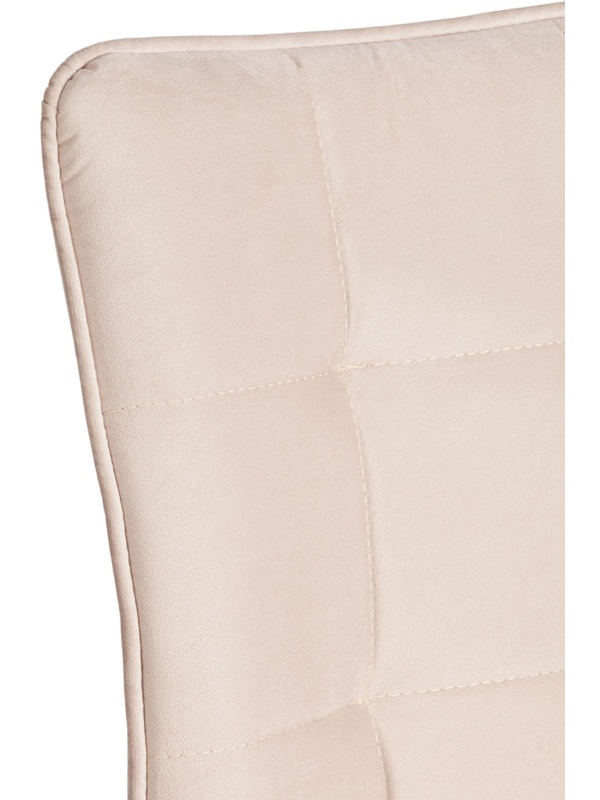 Стул Комус Мебель Flame велюр , 41х55х89, бежевый/черный