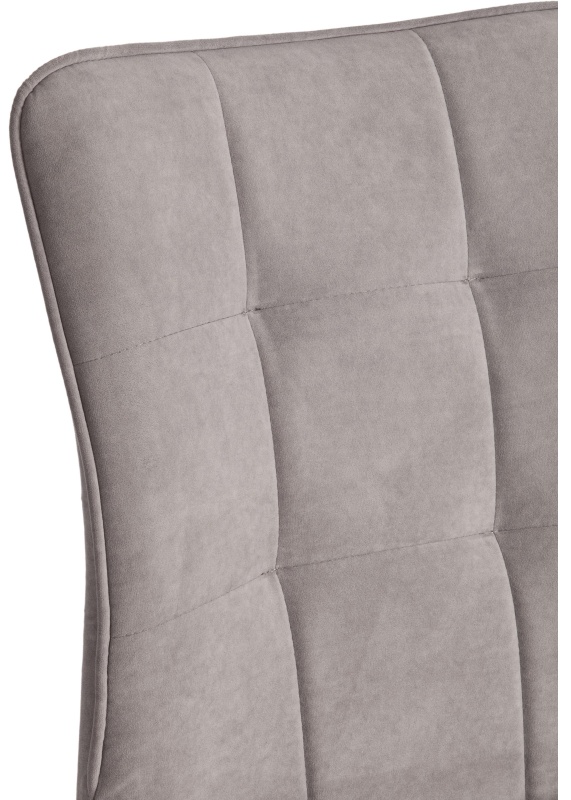 Стул Комус Мебель Flame велюр , 41х55х89, серый/черный