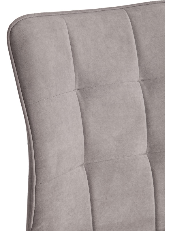 Стул Комус Мебель Flame велюр , 41х55х89, серый/черный