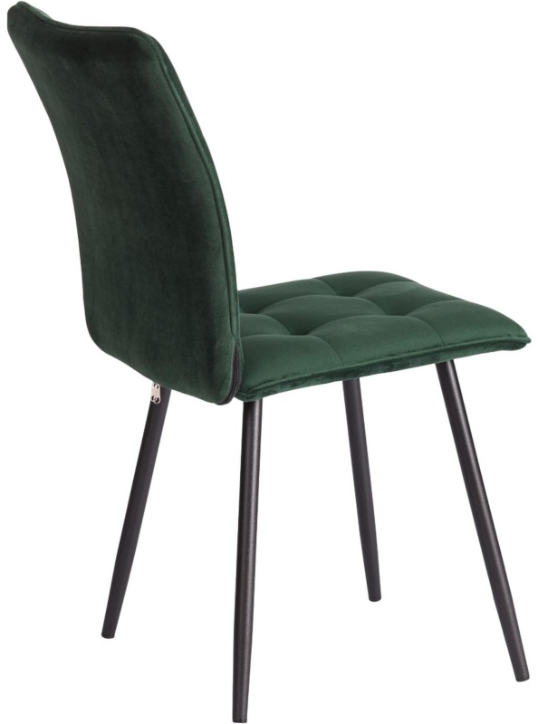 Стул Комус Мебель Flame велюр, 41х55х89, Deep Forest (изумруд)