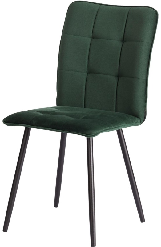 Стул Комус Мебель Flame велюр, 41х55х89, Deep Forest (изумруд)