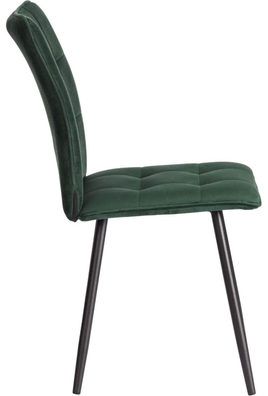 Стул Комус Мебель Flame велюр, 41х55х89, Deep Forest (изумруд)