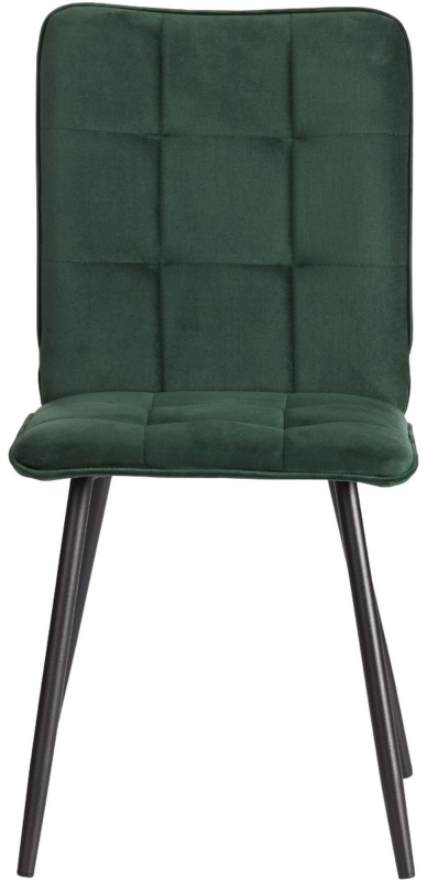 Стул Комус Мебель Flame велюр, 41х55х89, Deep Forest (изумруд)