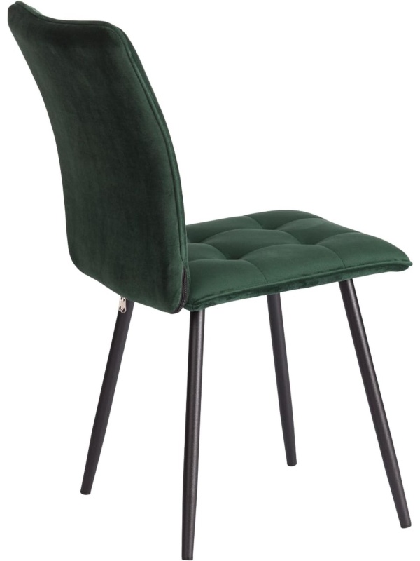 Стул Комус Мебель Flame велюр, 41х55х89, Deep Forest (изумруд)
