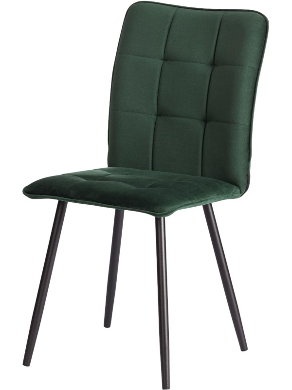 Стул Комус Мебель Flame велюр, 41х55х89, Deep Forest (изумруд)