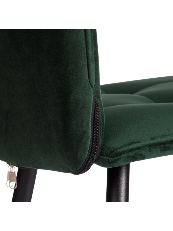 Стул Комус Мебель Flame велюр, 41х55х89, Deep Forest (изумруд)