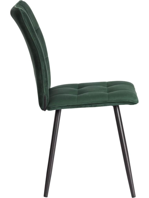Стул Комус Мебель Flame велюр, 41х55х89, Deep Forest (изумруд)