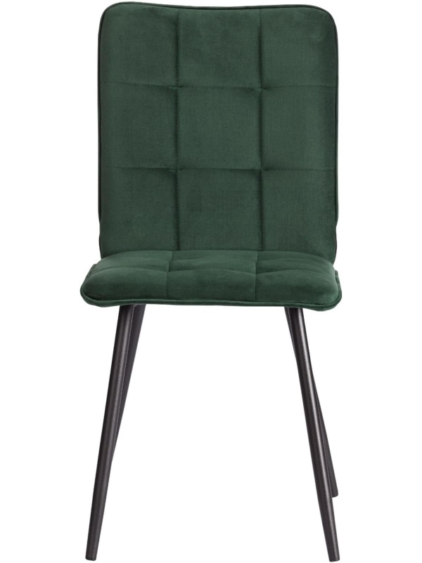 Стул Комус Мебель Flame велюр, 41х55х89, Deep Forest (изумруд)