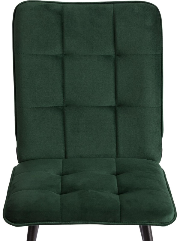 Стул Комус Мебель Flame велюр, 41х55х89, Deep Forest (изумруд)