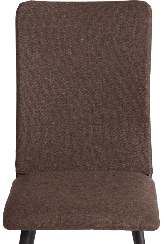 Стул Комус Мебель FABBI ткань рогожка, 45х55х93, коричневый/черный