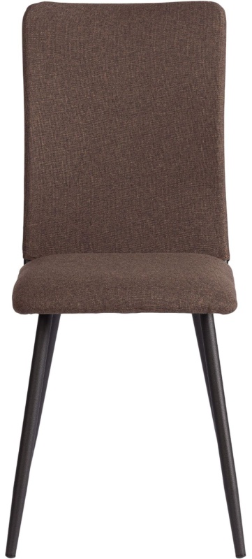 Стул Комус Мебель FABBI ткань рогожка, 45х55х93, коричневый/черный