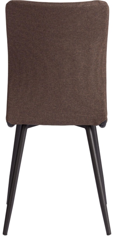 Стул Комус Мебель FABBI ткань рогожка, 45х55х93, коричневый/черный