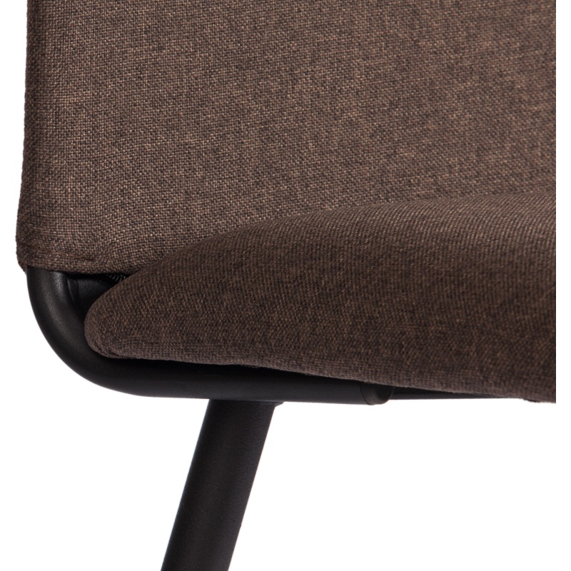 Стул Комус Мебель FABBI ткань рогожка, 45х55х93, коричневый/черный