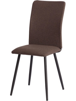 Стул Комус Мебель FABBI ткань рогожка, 45х55х93, коричневый/черный