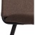 Стул Комус Мебель FABBI ткань рогожка, 45х55х93, коричневый/черный