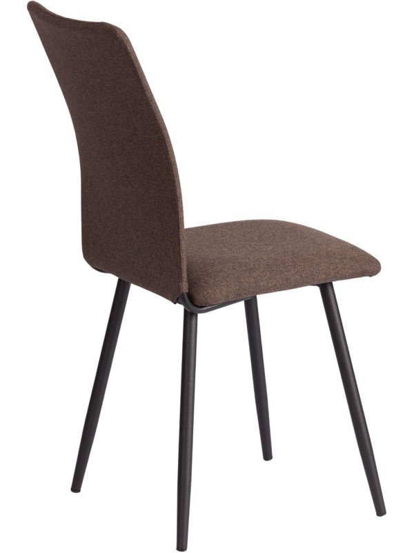 Стул Комус Мебель FABBI ткань рогожка, 45х55х93, коричневый/черный