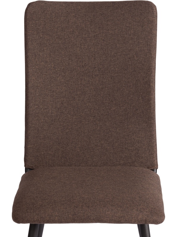 Стул Комус Мебель FABBI ткань рогожка, 45х55х93, коричневый/черный