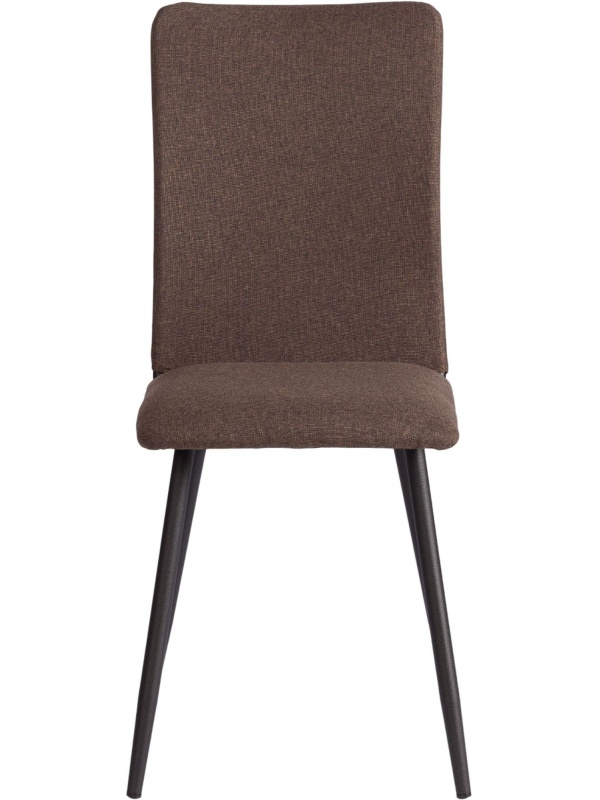 Стул Комус Мебель FABBI ткань рогожка, 45х55х93, коричневый/черный