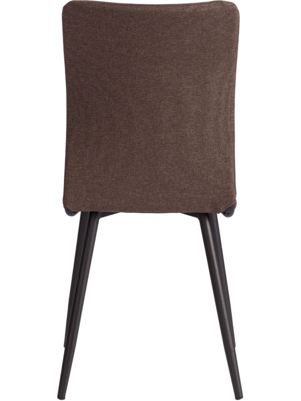 Стул Комус Мебель FABBI ткань рогожка, 45х55х93, коричневый/черный