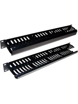 Кабельный органайзер TWT TWT-ORG/CV24-1U 19 c крышкой на 24 порта, 1U