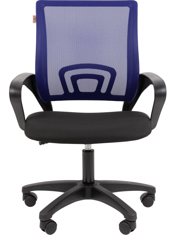 Кресло VT_EСhair-304 (LT) N TC Net ткань черн/сетка синяя, пластик