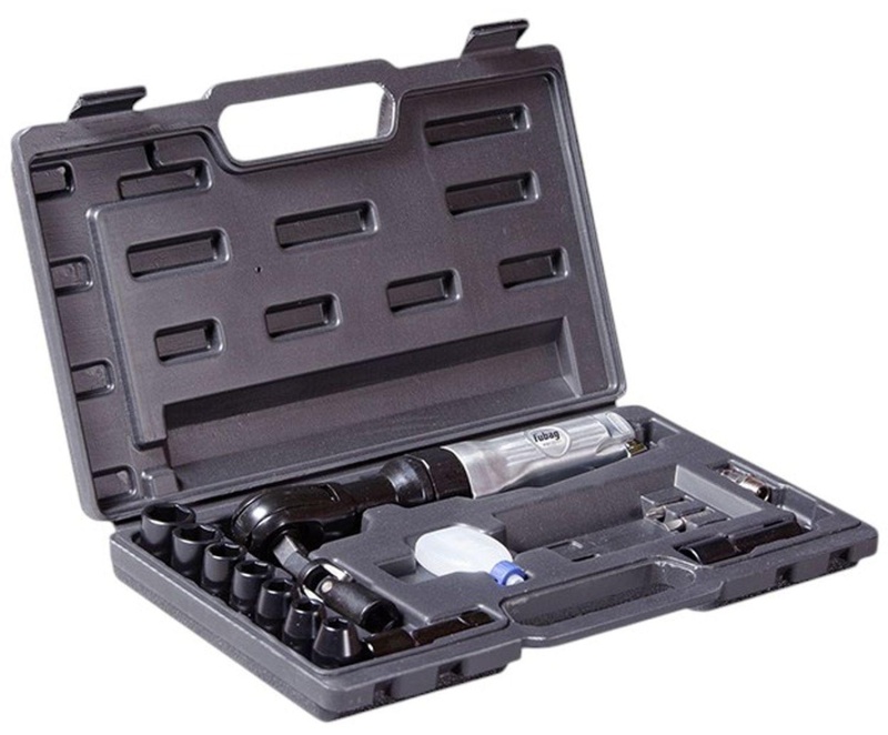 Гайковерт пневматический угловой (пневмотрещотка) Fubag RW61+набор (100108)