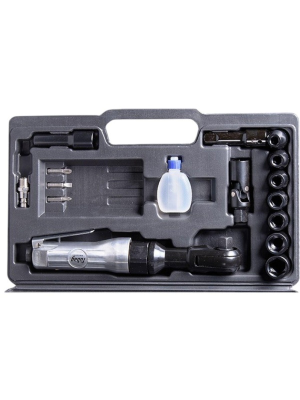 Гайковерт пневматический угловой (пневмотрещотка) Fubag RW61+набор (100108)