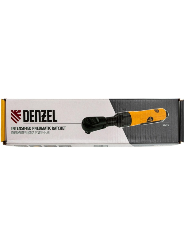 Трещотка пневматическая усиленная DENZEL RP100, 1/2, 100 Нм (57475)