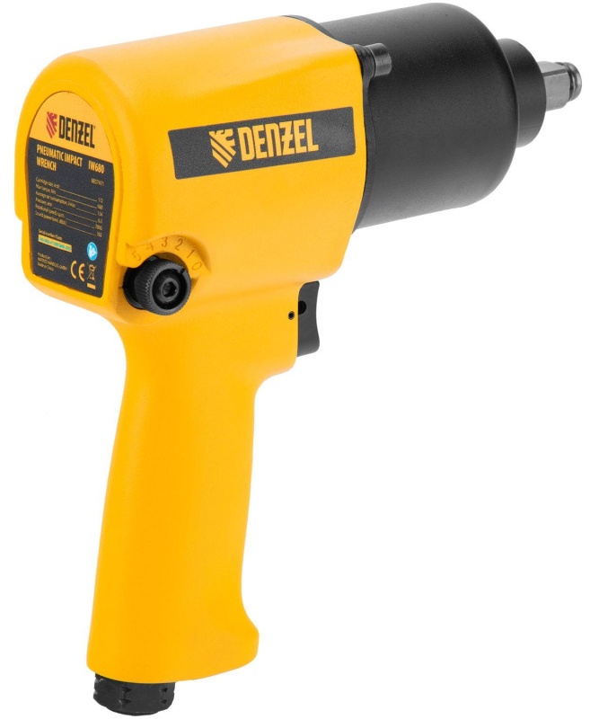 Гайковерт пневматический ударный DENZEL IW680, 1/2, 680 Нм (57471)