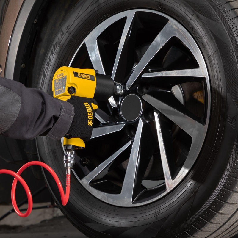 Гайковерт пневматический ударный DENZEL IW680, 1/2, 680 Нм (57471)