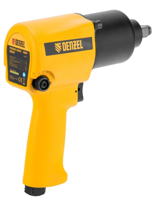 Гайковерт пневматический ударный DENZEL IW680, 1/2, 680 Нм (57471)