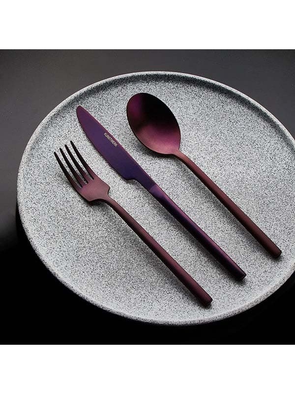 Фиолетовый столовый нож «Саппоро бэйсик» - 22 см.